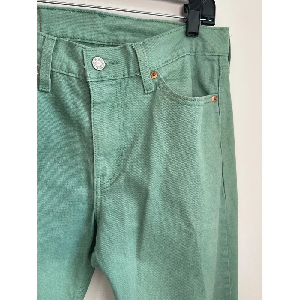 Levis 511 Slim Fit Pants Mens 31x30 Mint Green Twill Chino Jeans 04511-5120